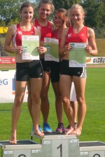 Gold, Silber und Bronze bei den Westdeutschen Meisterschaften U16 für den LC Paderborn