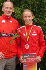 Mareen Kalis und Trainer Michael Krusemark