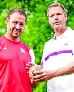 Viktor Schumacher (links) mit seinem Trainer Jens Schulze.