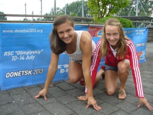 Die beiden Paderbornerinnen Chantal Butzek (l.) und Mareen Kalis wollen sich für die Olympischen Jugend-Sommerspiel in Nanjing qualifizieren.(Foto: Dominik Otte)
