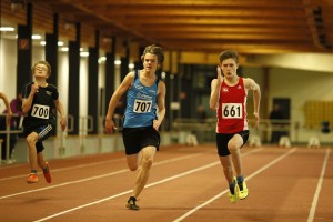 Vincent Rehse (661) gewann über 60 Meter vor Nils Sauerländer von der LG Lemgo (707) und Tom Bredewald (700) vom VfB Salzkotten.