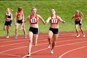 Die 4x100-Meter-Staffel der W15 siegte deutlich und sicherte sich mit starken 50,98 Sekunden gleich noch die Qualifikation für die Deutschen Meisterschaften